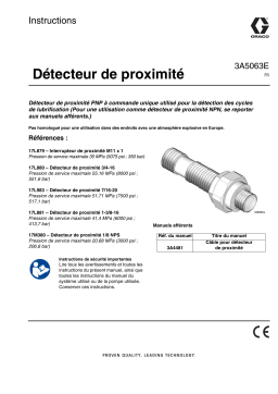 Graco 3A5063E, Détecteur de proximité Manuel du propriétaire