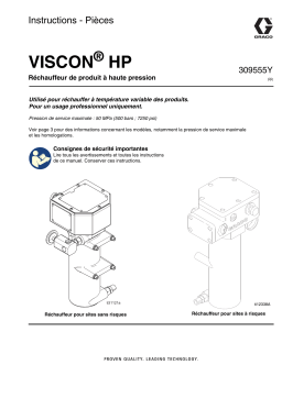 Graco 309555Y, Viscon HP Réchauffeur de produit à haute pression Mode d'emploi