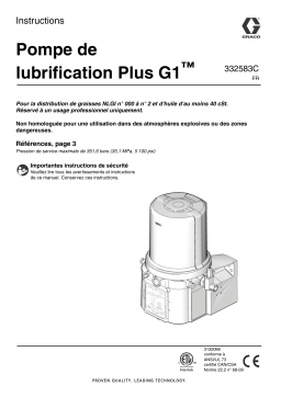 Graco 332583C - G1 Control Lubrication Pump Manuel du propriétaire