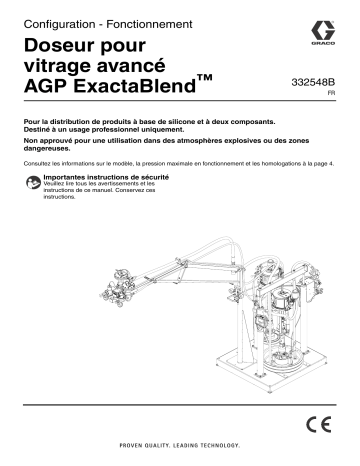 Graco 332548B - ExactaBlend AGP Advanced Glazing Proportioner Manuel du propriétaire | Fixfr