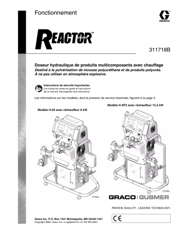 Graco 311718B, Hydraulic Reactor Manuel du propriétaire | Fixfr