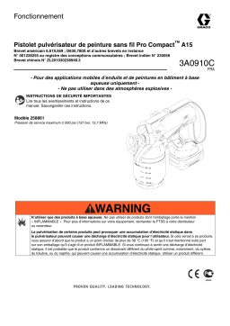 Graco 3A0910C - Magnum Pro Compact A15 Cordless Paint Spray Gun Manuel du propriétaire