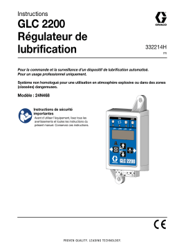 Graco 332214H, Régulateur de lubrification GLC 2200, français Manuel du propriétaire