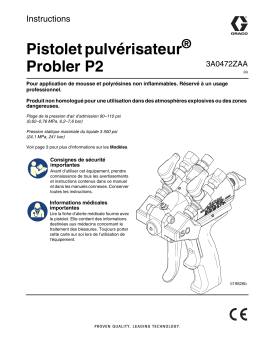 Graco 3A0472ZAA, Probler P2 Mode d'emploi