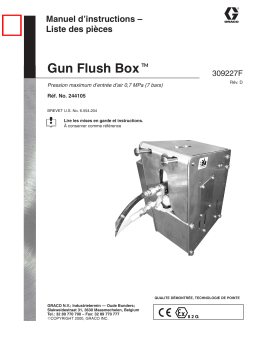Graco 309227d , Gun Flush Box Manuel du propriétaire
