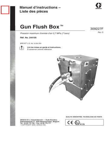 Graco 309227d , Gun Flush Box Manuel du propriétaire | Fixfr