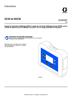 Graco 332949D, DCM et ADCM Mode d'emploi