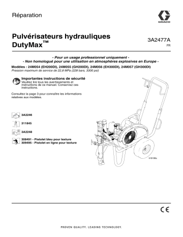 Graco 3A2477A - DutyMax Hydraulic Sprayers Manuel du propriétaire | Fixfr