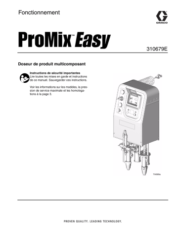 Graco 310679E, ProMix Easy Manuel du propriétaire | Fixfr
