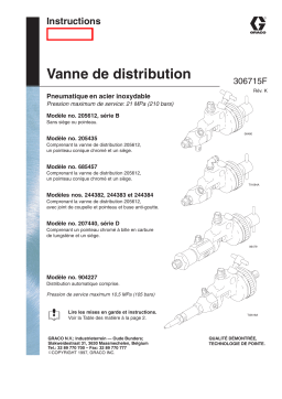 Graco 360715k , Vanne de distribution Manuel du propriétaire