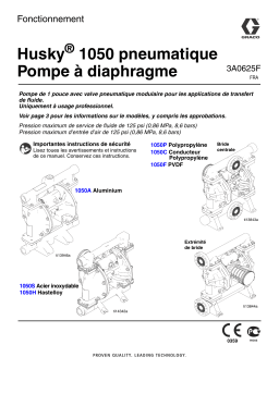 Graco 3A0625F, Husky 1050 Air-Operated Diaphragm Pump Manuel du propriétaire