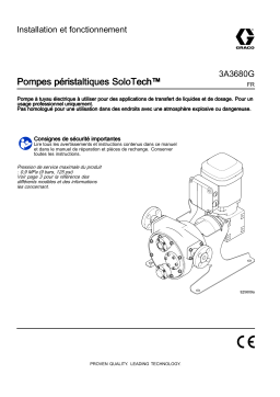 Graco 3A3680G, Pompes péristaltiques SoloTech™ Manuel du propriétaire