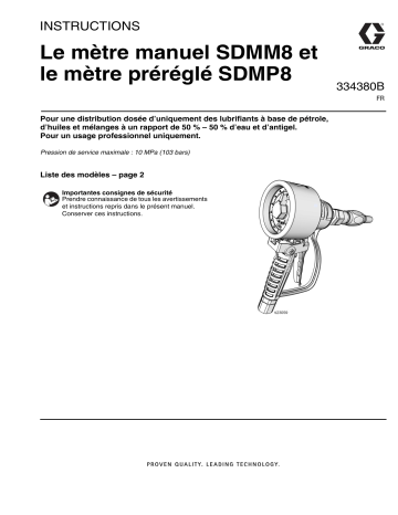 Graco 334380B and Preset Meters Mode d'emploi | Fixfr