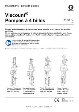 Graco 3A4267C, Viscount® Pompes à 4 billes Mode d'emploi