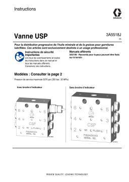 Graco 3A5518J Vanne USP Mode d'emploi