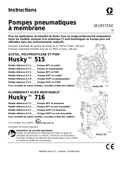 Graco 3A1957ZAE, Pompes pneumatiques à membrane Mode d'emploi