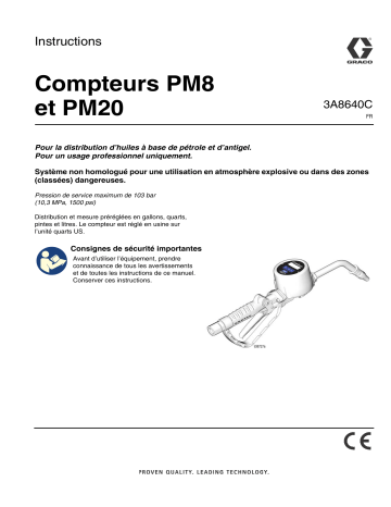 Graco 3A8640C, d’ Mode d'emploi | Fixfr