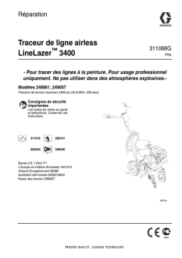 Graco 311088G - LineLazer Airless Sprayer, Repair Manuel du propriétaire