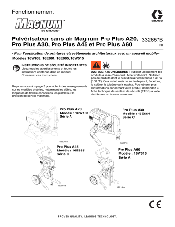 Graco 332657B - Magnum Pro Plus A20, A30, A45, A60, 240V Manuel du propriétaire | Fixfr