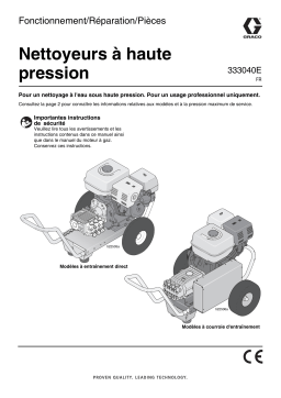 Graco 333040E, Pressure Washers Manuel du propriétaire