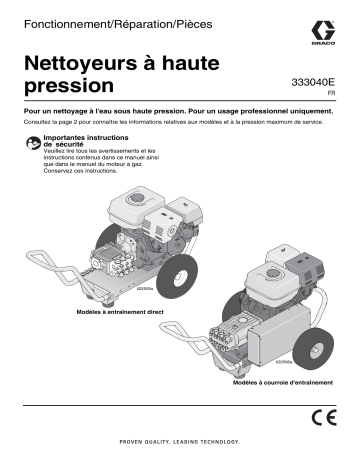 Graco 333040E, Pressure Washers Manuel du propriétaire | Fixfr