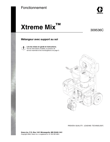 Graco 309536C Xtreme Mix Manuel du propriétaire | Fixfr