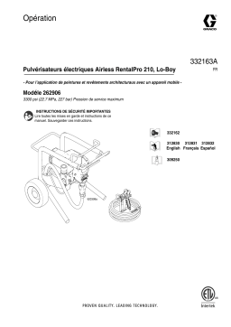 Graco 332163A - RentalPro 210 Electric Airless Lo-Boy Sprayer Manuel du propriétaire