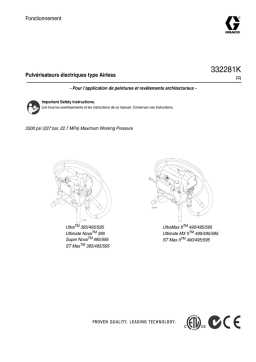 Graco 332281K - Electric Airless Sprayers Manuel du propriétaire