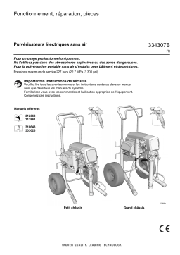 Graco 334307B, Small Frame and Large Frame 110V or 230V Electric Airless Sprayers Manuel du propriétaire