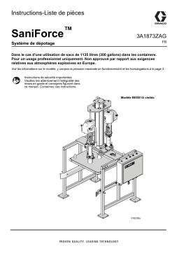 Graco 3A1873ZAG- SaniForce™ Système de dépotage Mode d'emploi