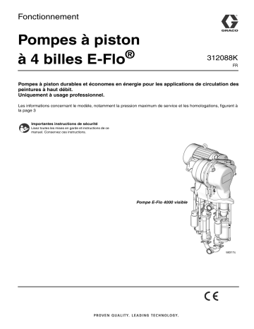 Graco 312088K - E-Flo 4-Ball Piston Pumps Manuel du propriétaire | Fixfr