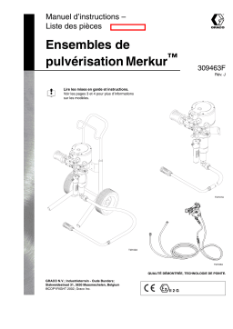 Graco 309463j , Ensembles de pulvérisation Merkur Manuel du propriétaire