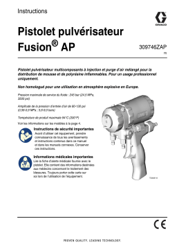 Graco 309746ZAP, pistolet fusion à purge pneumatique Mode d'emploi