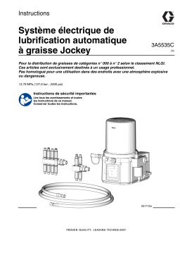 Graco 3A5535C. Système électrique de lubrification automatique à graisse Jockey Manuel du propriétaire