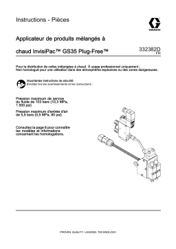 Graco 332382D - InvisiPac GS35 Plug-Free Hot Melt Applicator Mode d'emploi
