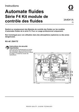 Graco 3A4041A - Automate fluides Série F4 Kit module de contrôle des fluides Mode d'emploi