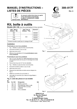 Graco 308817A, Kit, boîte à outils, MANUEL D’ Mode d'emploi