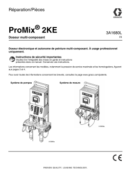 Graco 3A1680L, ProMix 2KE Plural Component Proportioner, Repair/Parts Manuel du propriétaire