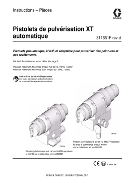 Graco 311651Fd - Automatic XT Spray Guns Manuel du propriétaire