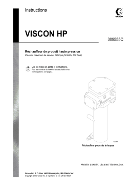 Graco 309555C Viscon HP Heater Manuel du propriétaire