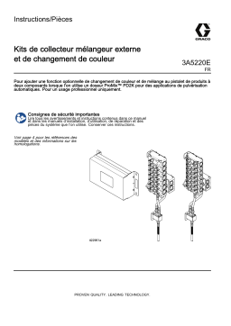 Graco 3A5220E, Kits de collecteur mélangeur externe et de changement de couleur Mode d'emploi