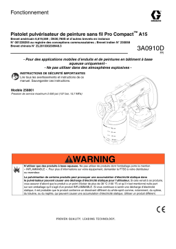 Graco 3A0910D - Pro Compact A15 Cordless Paint Gun Manuel du propriétaire