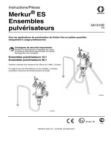 Graco 3A1510E, Merkur ES Spray Packages Mode d'emploi | Fixfr