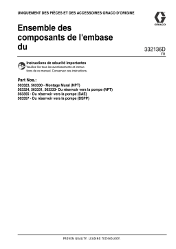 Graco 332136D, Ported Modu-Flo Intermediate Base Plate Component Assembly Mode d'emploi