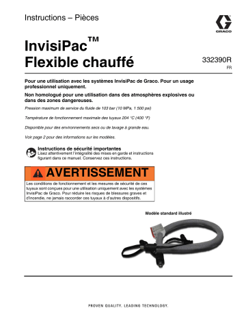 Graco 332390R, InvisiPac™ Flexible chauffé Mode d'emploi | Fixfr