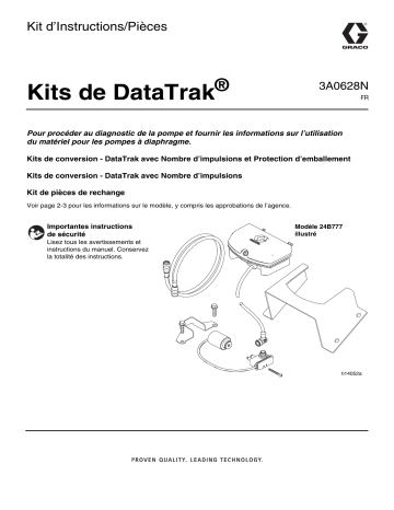 Graco 3A0628N, Kits de DataTrak, Kit d’ Mode d'emploi | Fixfr