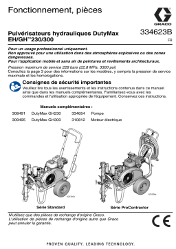 Graco 334623B, DutyMax EH/GH 230/300 Hydraulic Sprayers Manuel du propriétaire