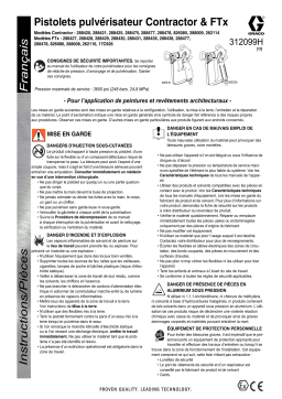 Graco 312099H - Contractor and FTx Spray Guns Mode d'emploi