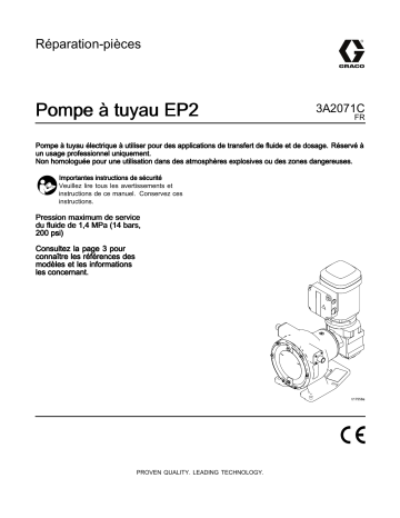 Graco 3A2071C, EP2 Hose Pumps, Repair-Parts Manuel du propriétaire | Fixfr
