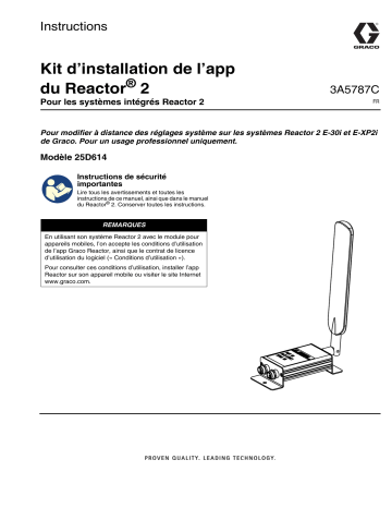 Graco 3A5787C, Kit d’ Mode d'emploi | Fixfr